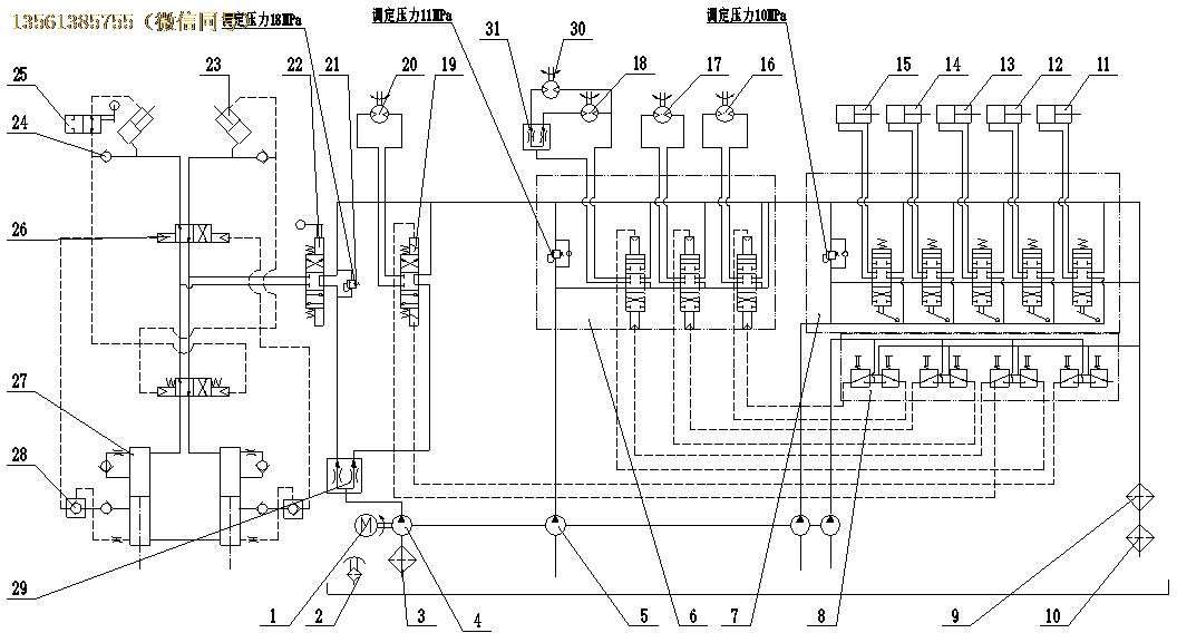 煤矿用清仓机液压动力驱动装置